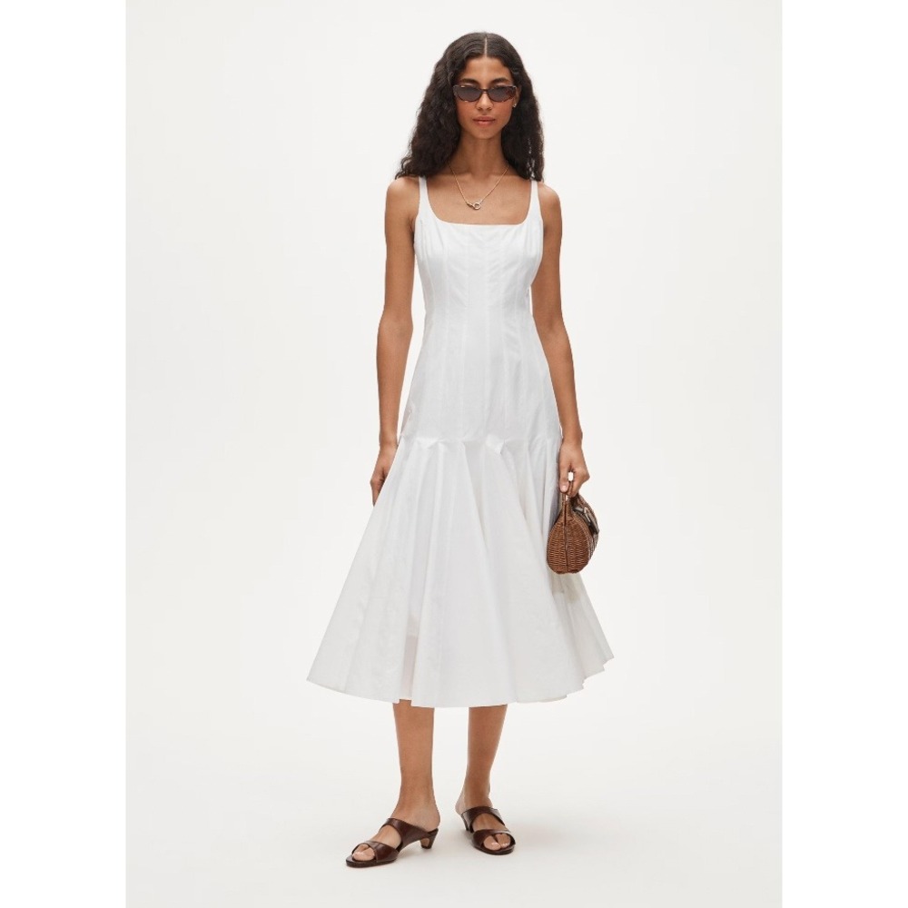 J.Crew Collection Drop Waist Dress in Cotton Poplin Size 10 Bridal Shower